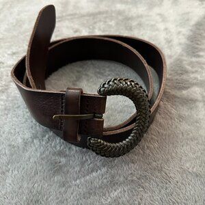 Banana Republic Factory Brown Leather Belt Women's size MEDIUM